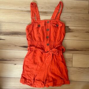 Stylish Orange Romper